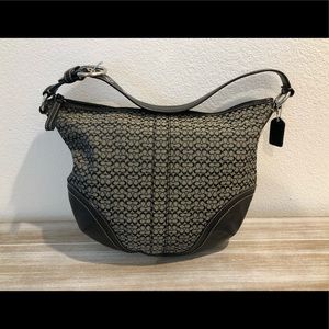 Coach mini monogram shoulder bag